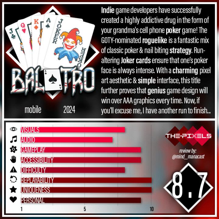 Balatro review card