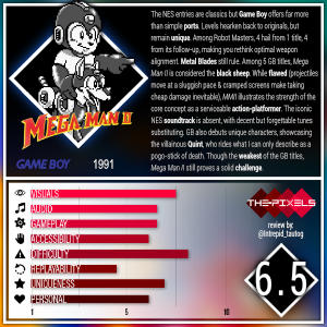 Mega Man 2 (1991) [Game Boy] – The-Pixels