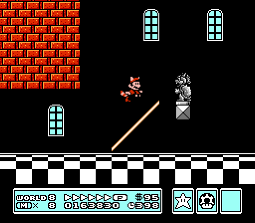 Super Mario Bros. 3 NES screenshot Tanooki suit