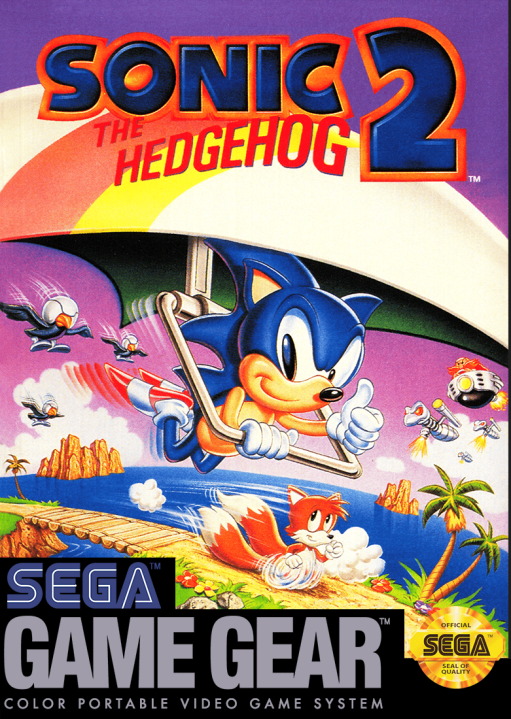 Sonic the Hedgehog 2 Game Gear Box Art